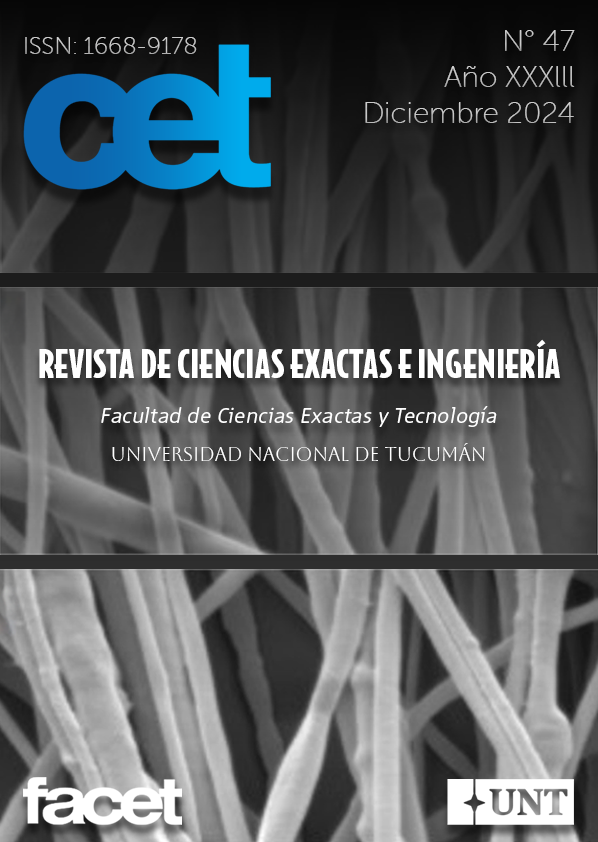 					Ver Vol. 33 Núm. 47 (2024): CET REVISTA DE CIENCIAS EXACTAS E INGENIERÍA
				